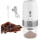 White Electric Coffee Grinder, Adjustable Portable Mill for Espresso & Drip 1