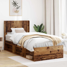 vidaXL Headboard Old Wood Engineered Wood