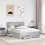 VidaXL vidaXL Bed Frame Concrete Grey 150 x 200 cm Engineered Wood 3