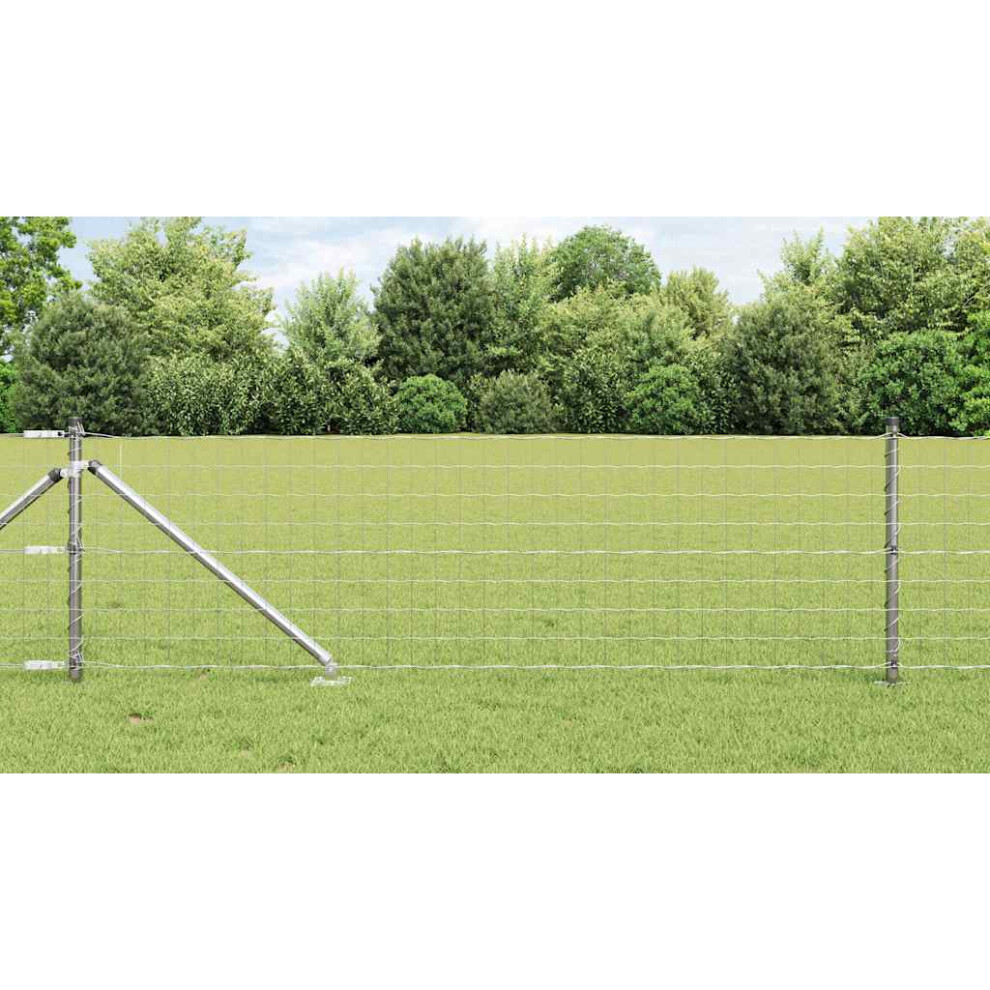 Vidaxl Welded Wire Fence With Spikes 50 X 0.4 M (W X H) 8721158241535