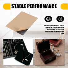 10 Piezas Tela de Fieltro Autoadhesiva, Forro de CajóN de Terciopelo Suave, Tela de Terciopelo DIY para Arte y Manualidades, Forro de Fieltro para