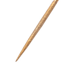Diamant Nadel Feilen Satz 3 Mm X 140 Mm, Rund Feilen Titan Beschichtete Werkzeuge für Metall Holz Stein Glas, 10 StüCke