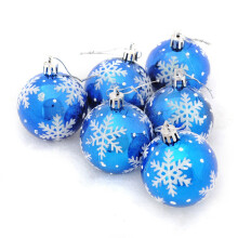 6Pcs 6cm Christmas Balls Christmas Tree Decorations Christmas Gift Xmas Christmas Decorations for Home Outdoor Toys-
