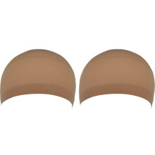 2er-Pack Perückenhauben, Haarnetz-Perückenhaube, dehnbares elastisches Haarnetz, Echthaar-Mannequinköpfe