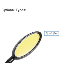Lâmpada de Trabalho PortáTil 8W 220V COB LED para MáQuina de Costura com Base de Montagem para Tornos Furadeiras Bancadas de Trabalho EU PLUG