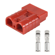 FüR Anderson Style Stecken Verbinder 50A 600V 6-12AWG AC/ Elektrowerkzeug für 6AWG Plattierte Massive Anschluss Stecker Rot
