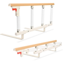 Bed Rail for Elderly Adults, 97×40cm Folding Bed Barrier, Adjustable Bed Safety Rail, Bed Assist Handle Support Grab Rail for Seniors & Patients