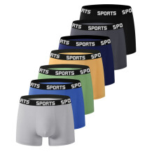 Boxershorts für Herren, sichere und stützende Passform MultiColor S 7er-Packung
