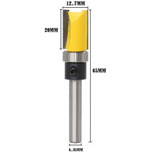 3Stck 1/4 Zoll Shank Flush Trim Router Bits Muster Vorlage Router Bit Set Holzbearbeitung Top Lager FräSwerkzeuge