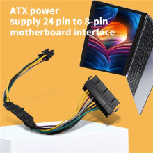 24 Pin Bis 8 Pin ATX Netzteil Power Adapter Kabel Kompatibel mit Optiplex 3020 7020 9020 Precision T1700 12-Zoll (30 Cm)