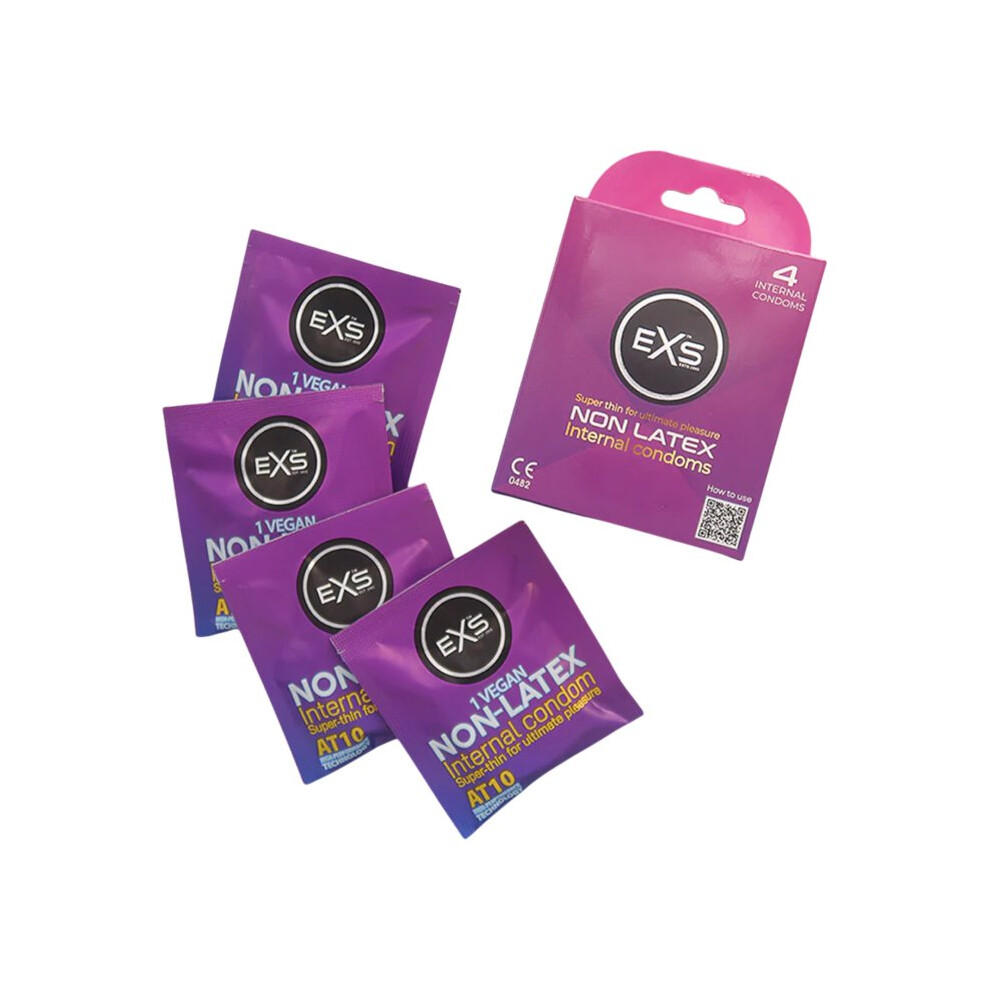 Exs Vegan Non-Latex Internal Condoms (4 Pack) - Image 3