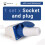 16 Amp 3 Pin Embedded Connection Waterproof Plug Socket 5