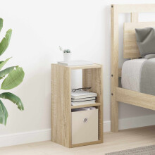 vidaXL Bedside Table Sonoma Oak 25.5 x 22 x 49.5 cm Engineered Wood