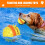 HAOAN Squeaky Dog Toys για Επιθετικά Μασώμενα Σκυλιά: Μπάλα Μασήματος από Λαστιχένιο 7