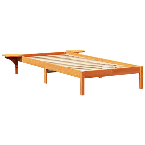 VidaXL vidaXL Bed Frame Wax Brown 80 x 200 cm Solid Pine Wood 1