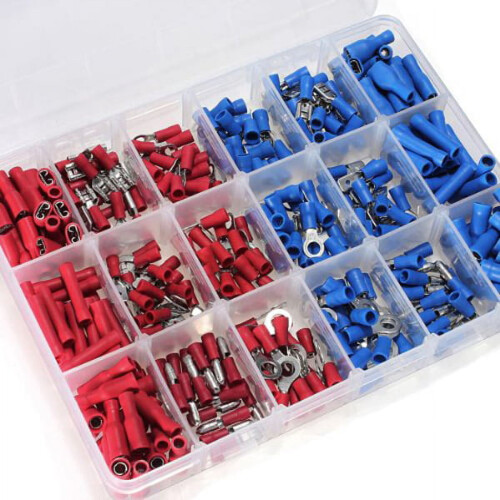 Insulated Terminals Kit Crimp Hard Hat Liner Replacement Wire Connectors Butt Electric360Pcs