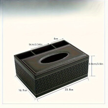 Caja de pañuelos multifuncional elegante XTMPMY con control remoto y organizador de mesa - Accesorio versátil para la decoración de la sala de