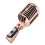 Microfon clasic vintage cu fir, microfon vocal dinamic, microfon pentru karaoke de performanță (auriu) 1