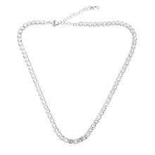 Glittrigt strasshalsband elegant halsband för kvinnor modesmycken