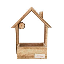 YiFudd Maceta colgante de madera europea para decoración de pared, maceta colgante para flores, cesta de flores para decoración de pared de sala de