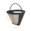 Filtre à café réutilisable en forme de cône, panier en maille (doré) 2