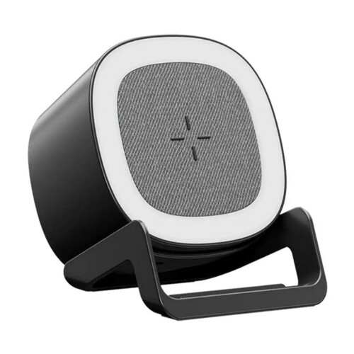 Βάση ασύρματου φορτιστή 4 σε 1 15W με ηχείο Bluetooth, λάμπα αφής RGB με βάση τηλεφώνου για