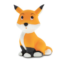 Fox Bath Buddy Squirter - Úszó narancssárga róka gumijáték, szórakoztató vízspray fürdőjáték kisgyermekeknek, aranyos puha vadállat