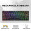 Accessoires de bureau Clavier de jeu Axe noir et rouge 8