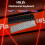Accessoires de bureau Clavier de jeu Axe noir et rouge 4