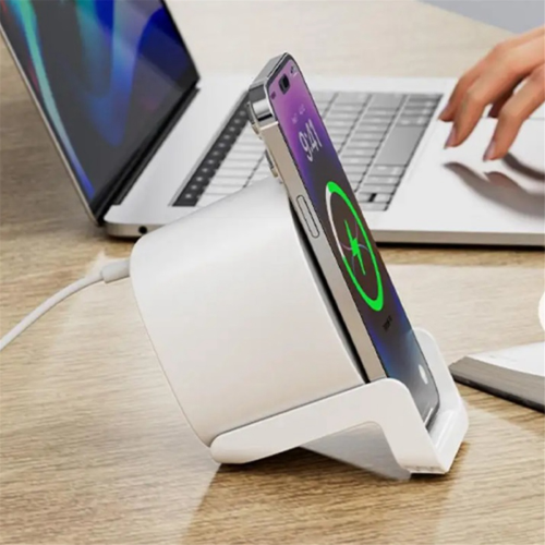 Βάση ασύρματου φορτιστή 4 σε 1 15W με ηχείο Bluetooth, λάμπα αφής RGB με βάση τηλεφώνου για 1