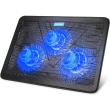 Base de refrigeración para portátil, base de refrigeración portátil, delgada, silenciosa, alimentada por USB, para portátil, soporte,