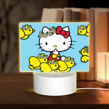 Hello Kitty Prostokątna akrylowa lampka nocna USB LED Cinnamoroll Dekoracje do domu Lampka biurkowa do sypialni Neonowa lampka nocna