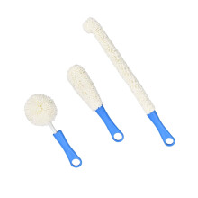 Brosse pour biberon, nettoyant multi-usages pour carafe à vin, flûte, verre, etc. (3 pièces)