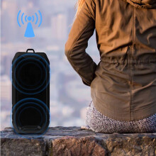 Oppladbar Bluetooth-høyttaler, trådløs stereobass, bærbar for utendørs, hjem, datamaskin, mobiltelefon - kompatibel med Gnobogi