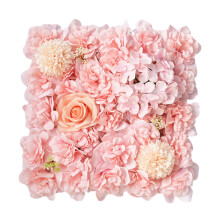 2-pakninger 15x15 tommer silkeblomstveggpaneler, 3D-blomsterbakgrunn, håndlaget kunstig blomsterskjerm til bryllup, fest, fotografering,