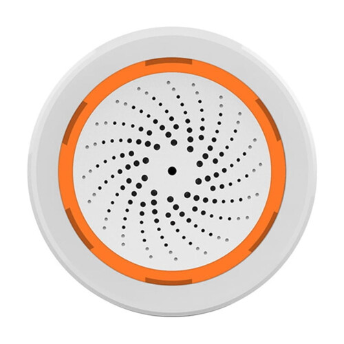 Tuya ZigBee Έξυπνη Σειρήνα Συναγερμού Ήχος & Φως Σειρήνα Θερμοκρασία & Υγρασία