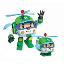Robocar Poli Roy Transformer Robot, Transformeerbare Speelgoedauto, Brandweerwagen Noodhulp Speelgoed, Cadeau voor Kinderen Vliegtuig Hailey