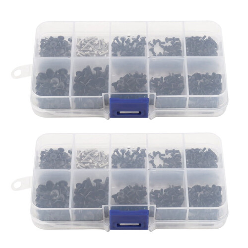 Kit de 1000 vis plates M2M2.5KM pour ordinateur portable.