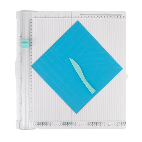 Κόφτης χαρτιού χειροτεχνίας Wmhsylg 12,5" x 12,5" με πίνακα βαθμολόγησης, συμβατός με ArtAt, 1