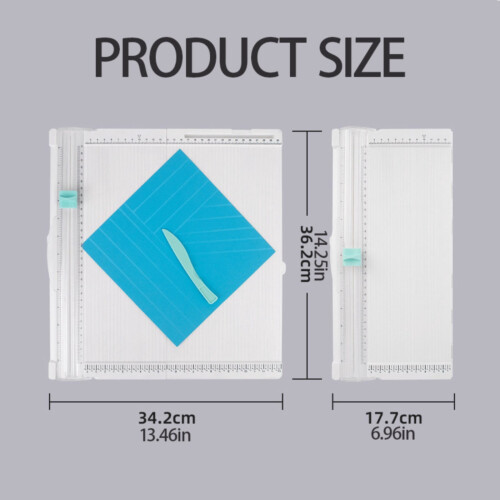Κόφτης χαρτιού χειροτεχνίας Wmhsylg 12,5" x 12,5" με πίνακα βαθμολόγησης, συμβατός με ArtAt, 2