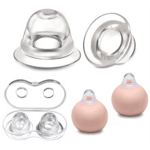 Aspirador extractor de pezón corrector EIMELI, de silicona suave, para facilitar la succión en madres lactantes - 1 par