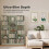 Homcom HOMCOM Bookcase Freestanding Open Storage Shelf with 17 Compartments 5