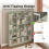 Homcom HOMCOM Bookcase Freestanding Open Storage Shelf with 17 Compartments 6