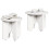VidaXL vidaXL Coffee Table 2 pcs White Solid Pine wood 2