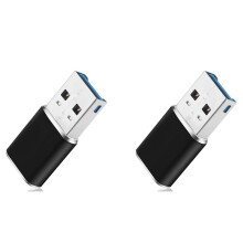 2x Aluminium Mini USB 3.0 geheugenkaartlezeradapter voor SD-kaart/TF-kaartlezer voor pc, computer en laptop