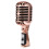 Microfon clasic vintage cu fir, microfon vocal dinamic, microfon pentru karaoke de performanță (auriu) 6