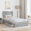 VidaXL vidaXL Storage Bed Grey Sonoma 100 x 200 cm Engineered Wood 3