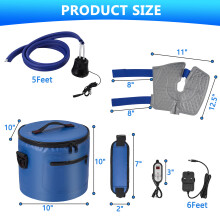 Cryo Cuff Knee Cryo Cooler Cold Compress Kit Cold Therapy Machine Pump Ice Cryotherapy Pad for Knee, Ankle, Back, Leg, Hip
