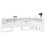VidaXL vidaXL Storage Headboard with Shelf White 90 cm Engineered Wood 4