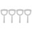 Meat Scraper Bone Dust Scraper Bone Scraper White  Scraper Bone Dust Remover Square Bone Dust Scraper 2
